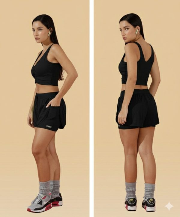 SHORT SOBREPOSTO C/BOLSO - Imagem 3