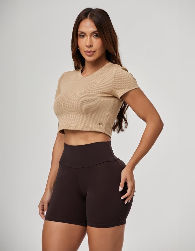 47e6de74e48652f89a17b4129dfc0c81.jpg Blusa Manga Curta Dry Fit Origem Bege Shitaki e Cogumelo VESTEM - Imagem 3