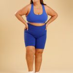 Bermuda Lisa Plus Size Corrente Marinha