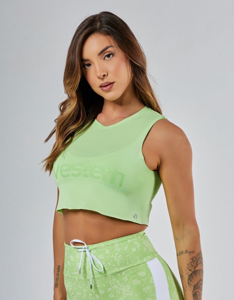 6a26bc89b1bad7c453219e138396a986.jpg Regata Dry Fit Strong Verde Menta VESTEM - Imagem 1