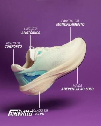 WhatsApp Image 2025-10-17 at 14.41.07 Tênis Gaspea Knit Creme/Azul ActVitta - Imagem 8