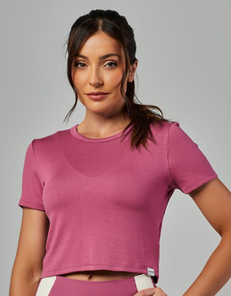 a1489247d1fc04671d6326d5e6722461.jpg Blusa Manga Curta Comfort Wellness Rose Lotus VESTEM - Imagem 1