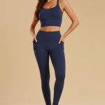 Calça Legging com Bolso Corrente Marinha