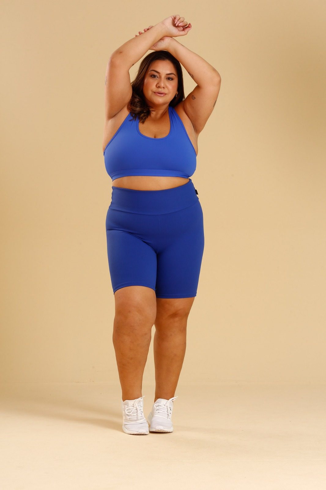 b313fb35e2b9d680bb9e98db4313a0a6.jpeg Bermuda Lisa Plus Size Corrente Marinha - Imagem 3