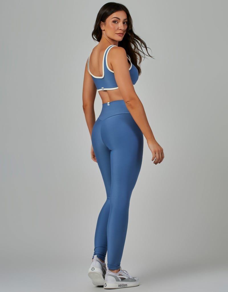 bc6bac5576e7f7c8e784f490491b79e9-1.jpg Top Média Sustentação Bicolor Wellness Azul Retro VESTEM - Imagem 1