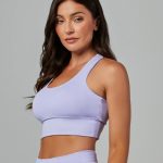 Top Alta Sustentação Pace Lilás Lavanda VESTEM